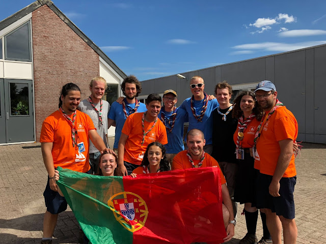 Clã do 1198 Santo Agostinho no Roverway 2018 (Holanda)
